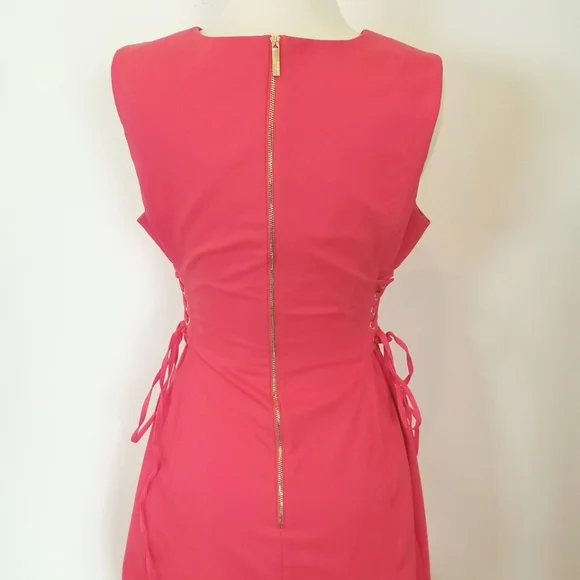 Calvin Klein Lace-Up Corset Style Sheath Dress Career Office Business Attire - Picture 11 of 13